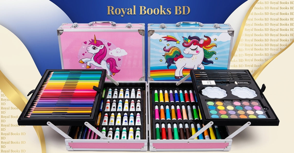 145 Pcs Art Supplies Set for Kids, Portable Aluminum Case Art Kit