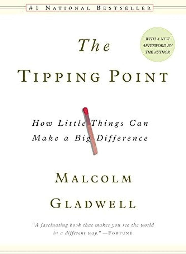 The Tipping Point: How Little Things Can Make a Big Difference by Malcolm Gladwell