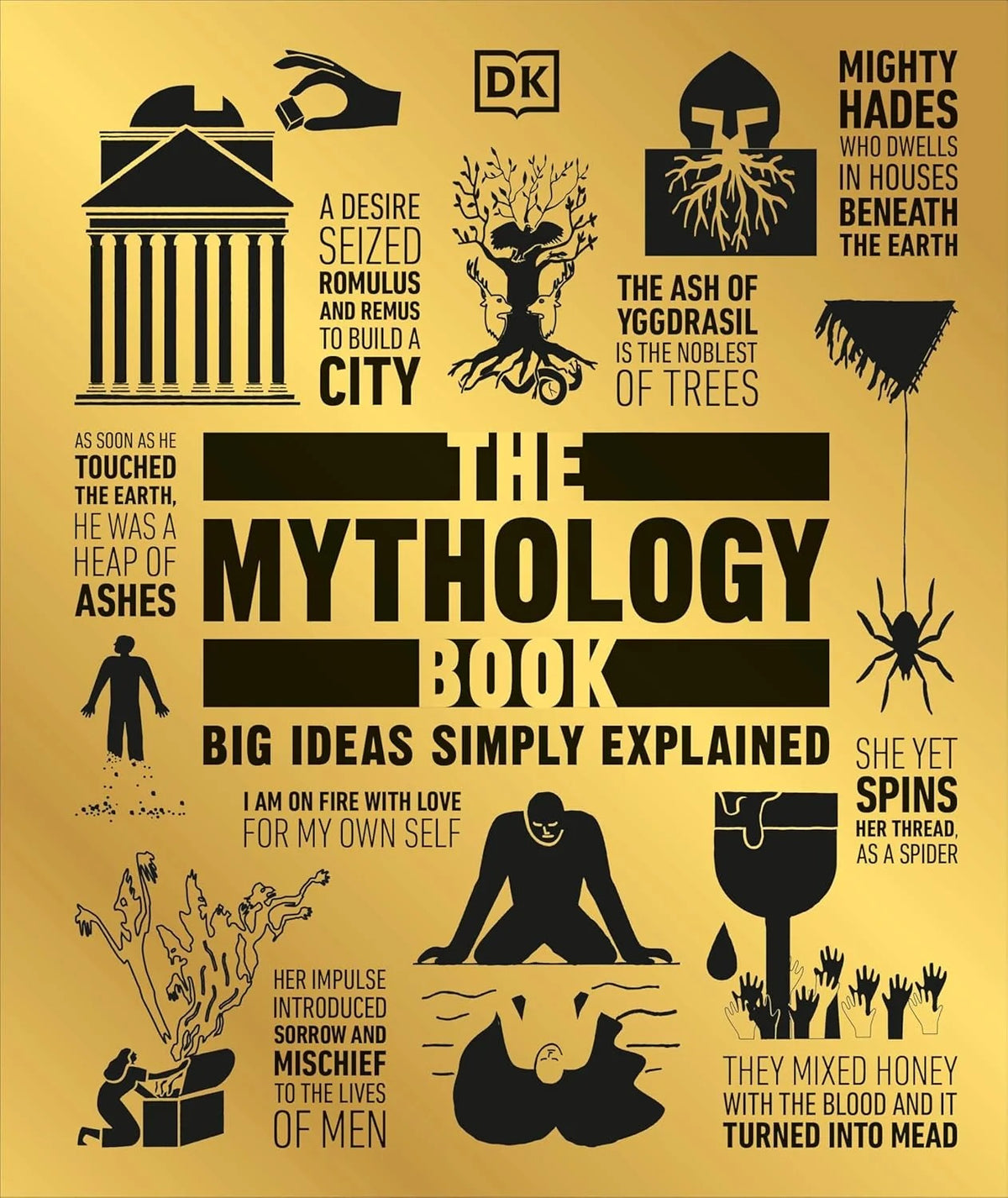The Mythology Book: Big Ideas Simply Explained by Philip Wilkinson (Hard cover, color print)