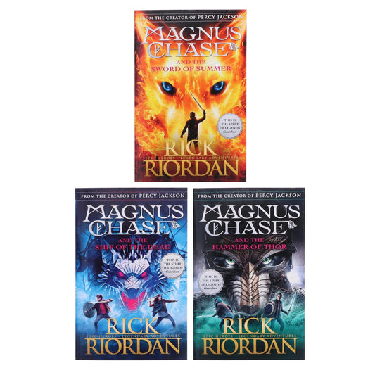Magnus Chase and the Gods of Asgard Trilogy (3 Books) Series by Rick Riordan